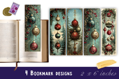Christmas tree bookmark, winter printable kids book crafts Product Image 1