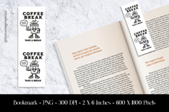 Coffee Break Take a Break Bookmark Sublimation Design PNG Product Image 1