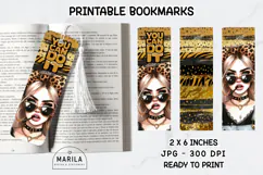 Glamorous Girls Bookmarks | Printable JPG #3 Product Image 1