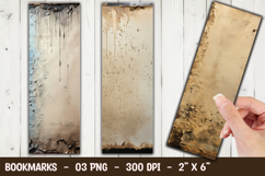 Light Beige Parchment Texture Bookmark Sublimation Product Image 1