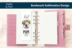 Bulldog Printable Bookmark, Best Dog Mom Bookmark Product Image 3