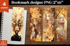 Mystical woodland fairy Bookmark Aesthetic Fantasy bookmark Product Image 1