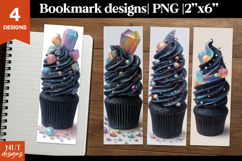 Galaxy Cupcake Bookmarks PNG Halloween bookmarks Product Image 1