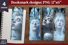 Halloween bookmarks, Ice Queen Bookmark Designs Product Image 1