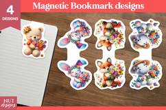 Magnetic bookmark for kids, Crochet Summer baby animals Product Image 1