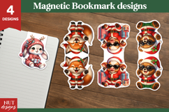 Christmas Magnetic Bookmarks Christmas baby animals Product Image 1