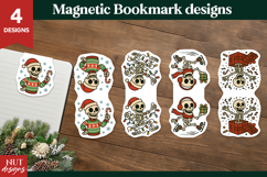 Christmas Magnetic Bookmark Funny Skeleton Magnetic Book Product Image 1