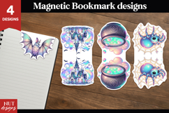 Pastel Magnetic Bookmarks Iridescent Halloween bookmark png Product Image 1