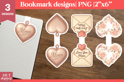 Best Mom, Mothers Day bookmark, Heart magnetic bookmark Product Image 1