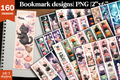 Funny Halloween bundle, Cartoon halloween bookmarks for kids Product Image 1