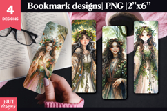 Nature Goddess Woman Bookmark PNG Spring bookmarks Product Image 1