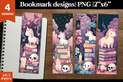 Mystic Unicorn Bookmark, Cartoon halloween bookmark Product Image 1
