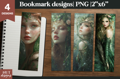 Romantic Halloween bookmarks, Fantasy  Forest fairy Bookmark Product Image 1