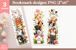 Funny dogs bookmark, Cartoon bookmarks for kids with dogs Product Image 1