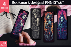 Gothic Haunted Woman Woman Bookmark PNG Gothic bookmark Product Image 1
