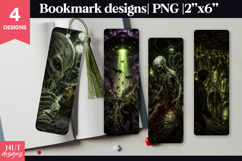 Alien Horror Bookmark Sci-Fi UFO Halloween bookmark Product Image 1