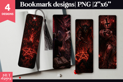 Demonic Horror Bookmark Occult Exorcism Halloween bookmarks Product Image 1