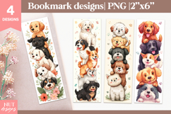 Funny dogs bookmark, Cartoon bookmarks for kids with dogs Product Image 1