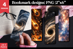Fantasy Bookmark printable Galaxy Space Bookmark PNG Product Image 1