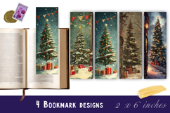 Christmas tree bookmark, winter printable kids book crafts Product Image 1