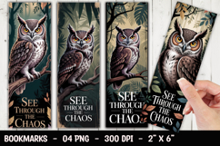 Owl Wisdom Bookmark Sublimation Product Image 1