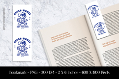 Catch Waves Not Feelings Dog Bookmark Sublimation Design PNG Product Image 1