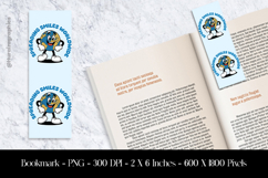 Smiles World Wild Bookmark Sublimation Design PNG Product Image 1