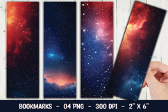 Nebula Night Sky Bookmark Sublimation Product Image 1