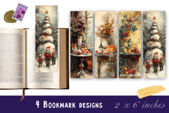 Christmas tree bookmark, winter printable kids book crafts Product Image 1