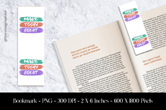 Make Today Great Bookmark Sublimation design Product Image 1