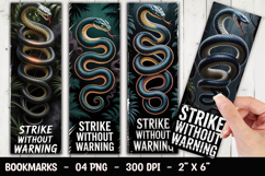 Strike Snake Bookmark Sublimation Product Image 1