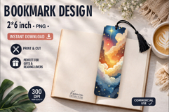 Celestial Printable Bookmark|Easy to Print at Home Product Image 1