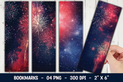 Firework Night Galaxy Bookmark Sublimation Product Image 1
