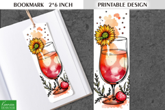 Cute Watercolor Printable Bookmark|Summer Fruit Drink Product Image 1