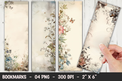 Vintage Butterfly Bookmark Sublimation PNG Product Image 1