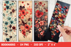 Vintage floral texture Bookmark Sublimation Product Image 1
