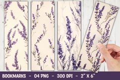 lavender flower Bookmark sublimation png Product Image 1