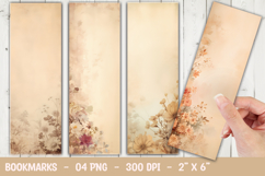 Floral cat bookmark sublimation png Product Image 1
