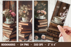 Vintage books bookmark sublimation png Product Image 1