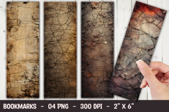 Old Paper Texture Bookmark Sublimation PNG Product Image 1