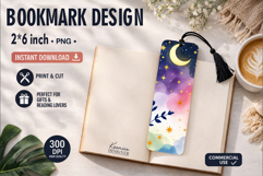 Celestial Printable Bookmark|Easy to Print at Home Product Image 1