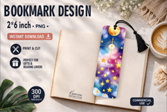 Celestial Printable Bookmark|Easy to Print at Home Product Image 1