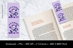 Time Is Runing Save It Bookmark Sublimation Design PNG Product Image 1