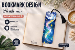 Celestial Printable Bookmark|Easy to Print at Home Product Image 1