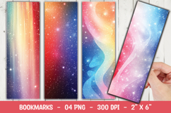 Galaxy Pastel Gradient Bookmark Sublimation Product Image 1