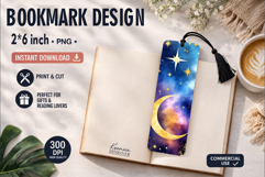 Celestial Printable Bookmark|Easy to Print at Home Product Image 1
