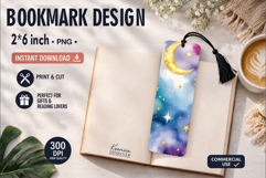 Celestial Printable Bookmark|Easy to Print at Home Product Image 1