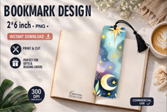 Celestial Printable Bookmark|Easy to Print at Home Product Image 1