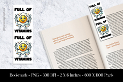 Full Of Vitamins Egg Bookmark Sublimation Design PNG Product Image 1