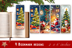 Winter Bookmarks PNG Printable | Christmas bookmarks Product Image 1